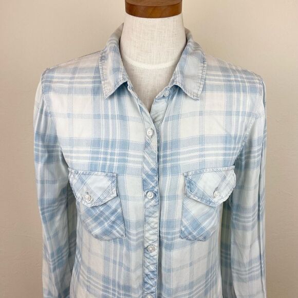 Rails Hunter Check Plaid Button-Front Shirt - Picture 3 of 6